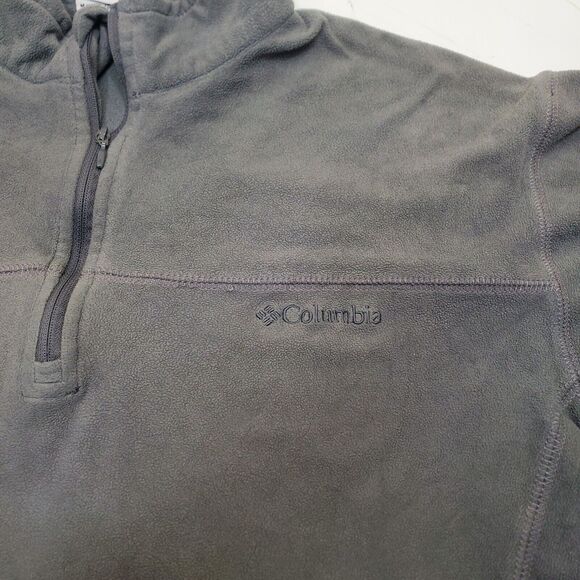 Columbia Pullover Mens Medium Long Sleeve 1/4 Zip Casual Shirt Lightweight Gray - Picture 3 of 13